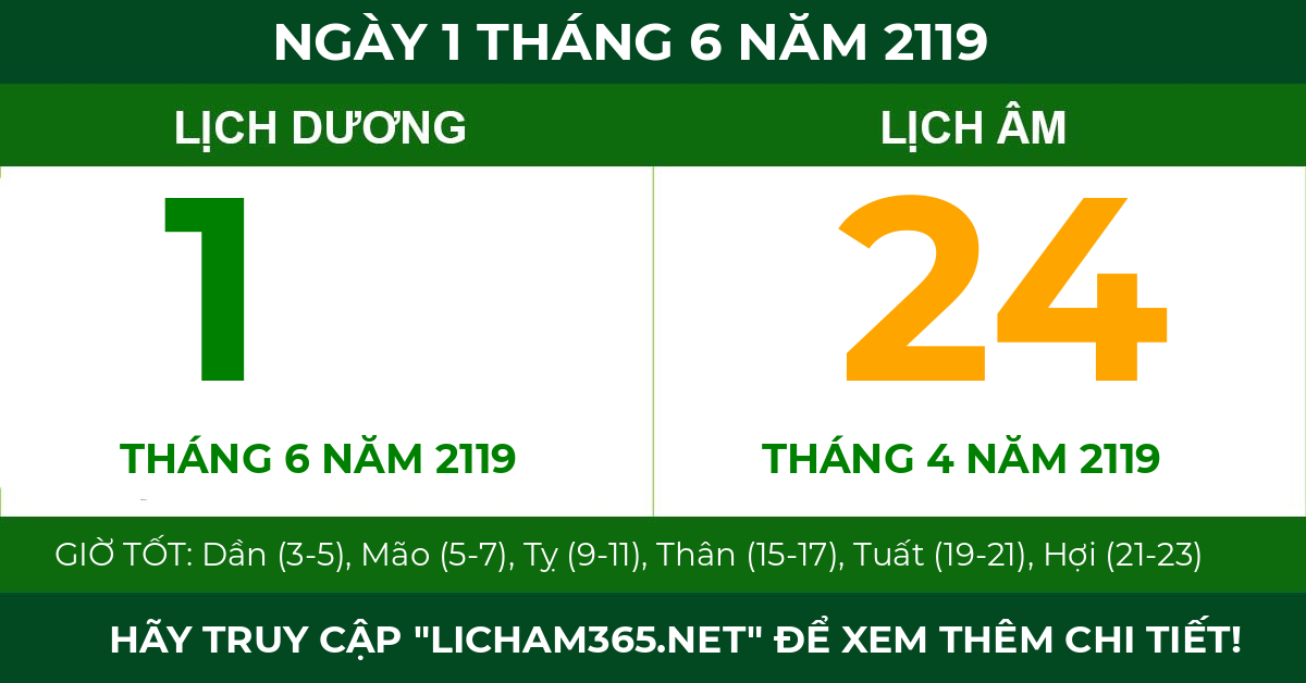 lịch âm ngày 1 tháng 6 năm 2119