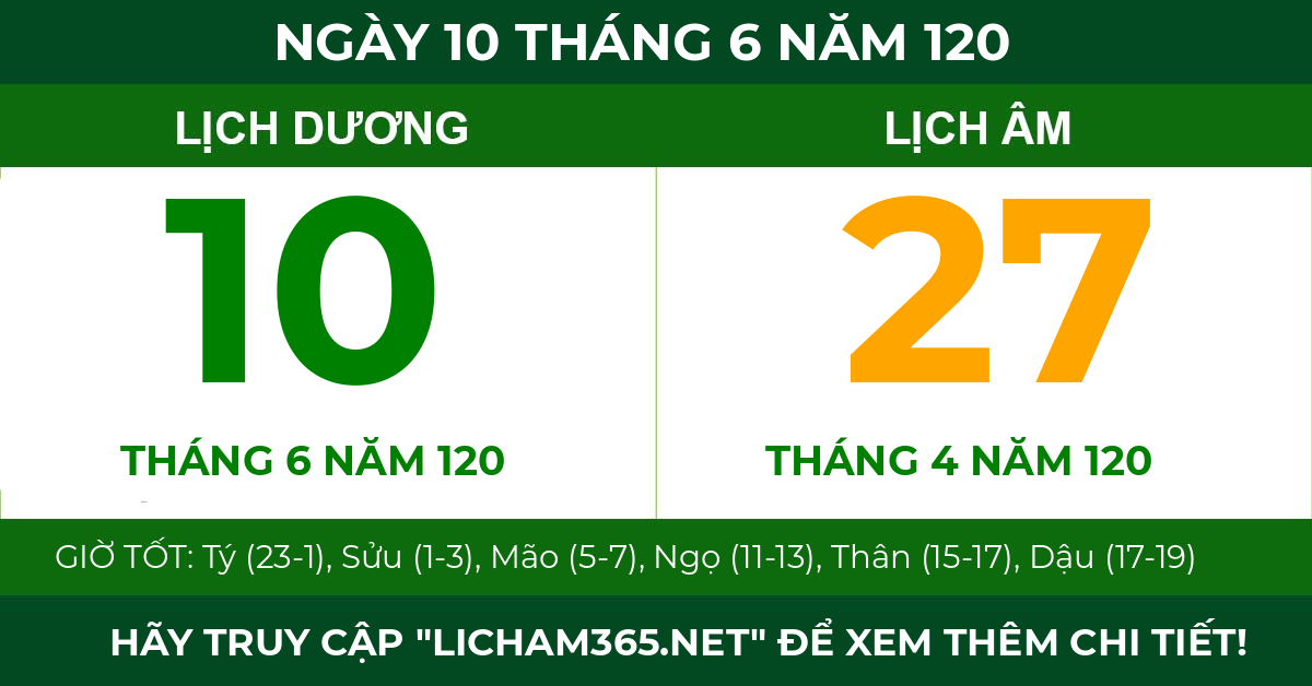lịch âm ngày 10 tháng 6 năm 120