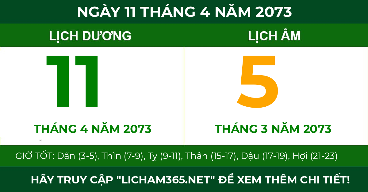 lịch âm ngày 11 tháng 4 năm 2073
