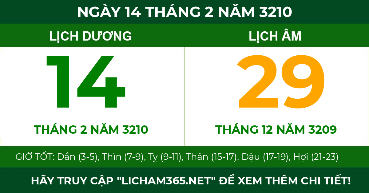 lịch âm ngày 14 tháng 2 năm 3210