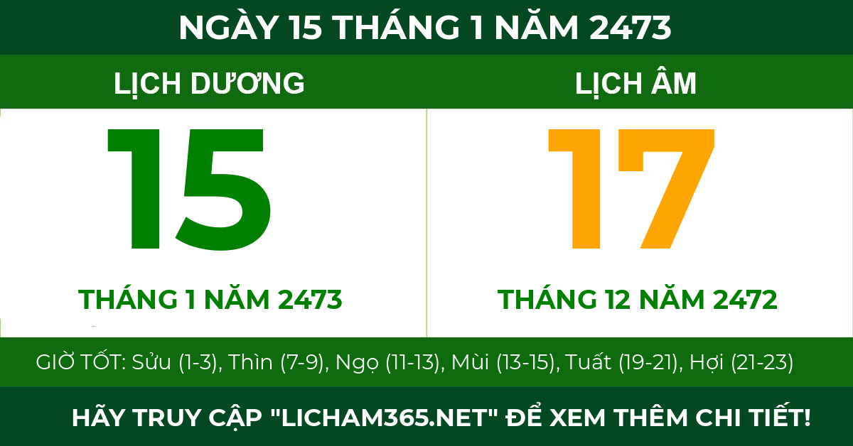 lịch âm ngày 15 tháng 1 năm 2473