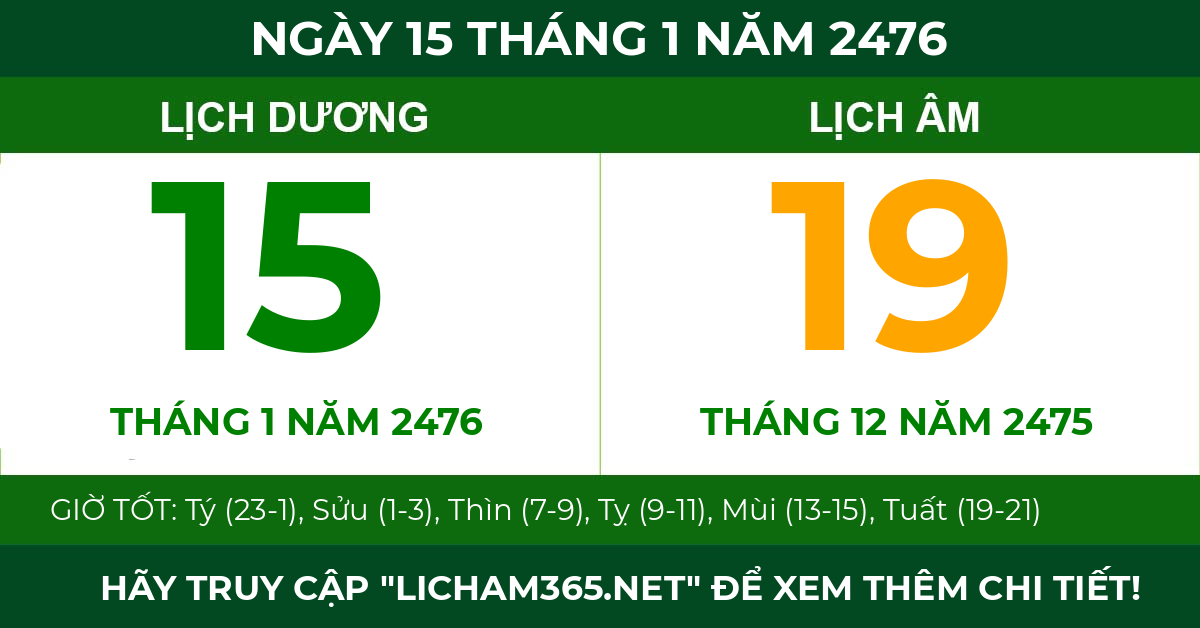 lịch âm ngày 15 tháng 1 năm 2476