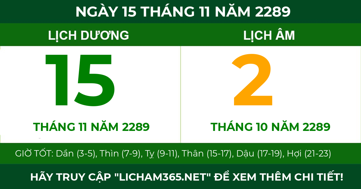 lịch âm ngày 15 tháng 11 năm 2289