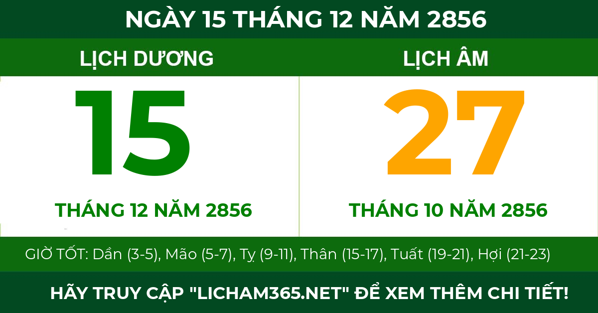 lịch âm ngày 15 tháng 12 năm 2856