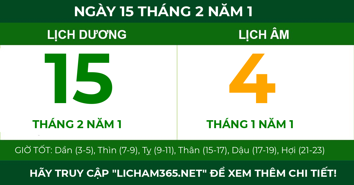 lịch âm ngày 15 tháng 2 năm 1