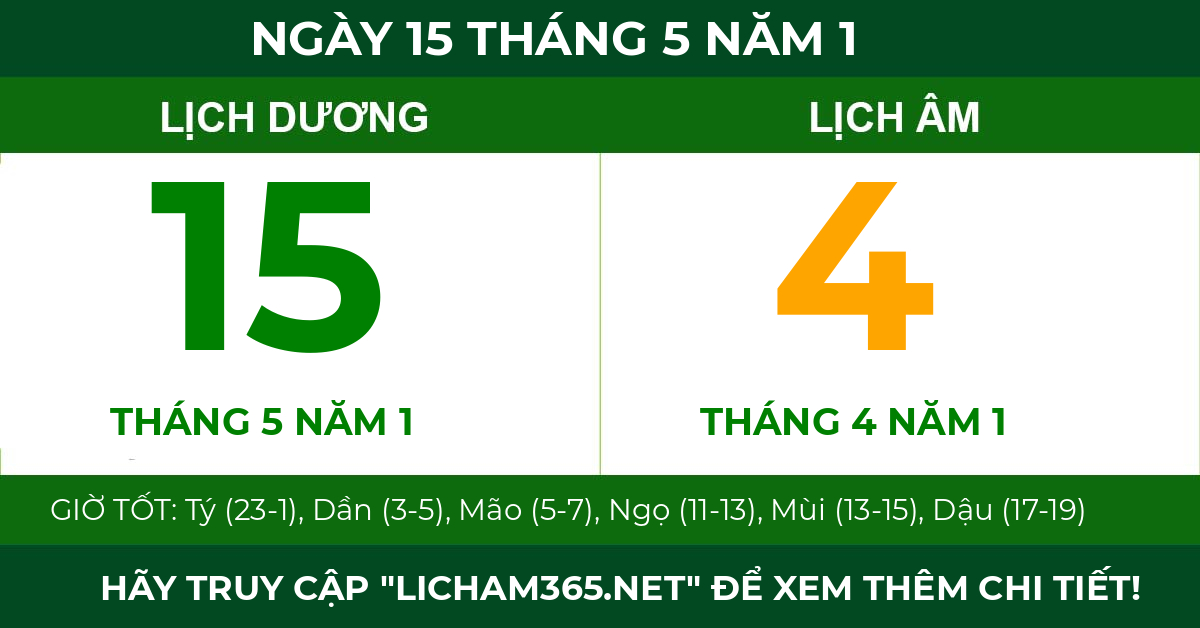 lịch âm ngày 15 tháng 5 năm 1