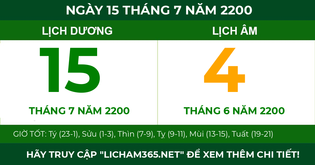 lịch âm ngày 15 tháng 7 năm 2200