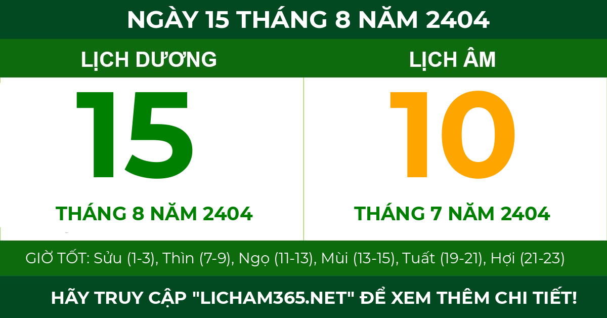 lịch âm ngày 15 tháng 8 năm 2404