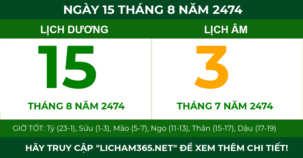 lịch âm ngày 15 tháng 8 năm 2474