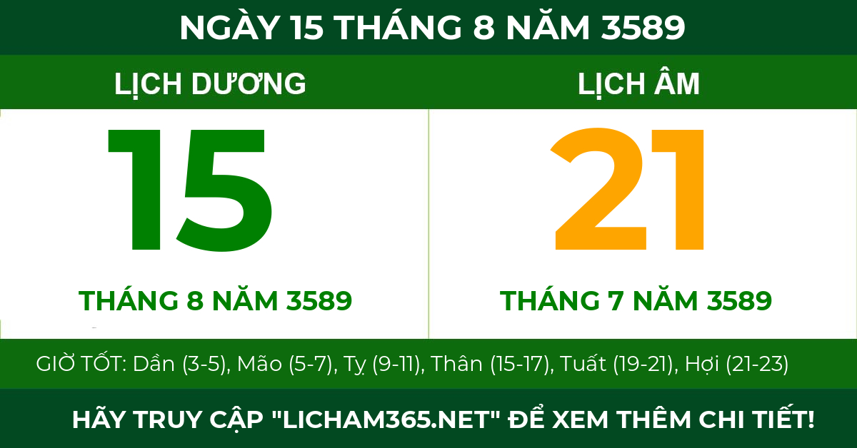 lịch âm ngày 15 tháng 8 năm 3589