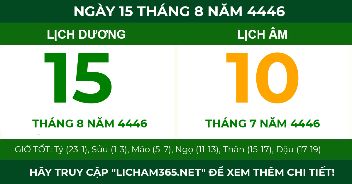 lịch âm ngày 15 tháng 8 năm 4446