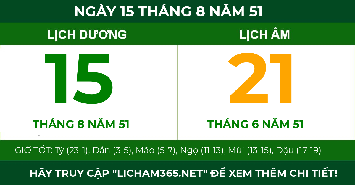 lịch âm ngày 15 tháng 8 năm 51