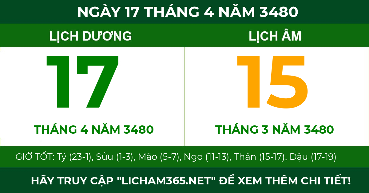 lịch âm ngày 17 tháng 4 năm 3480