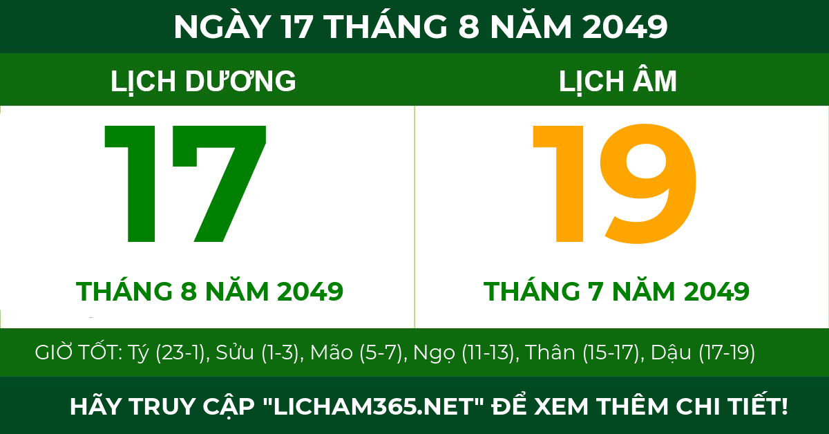 lịch âm ngày 17 tháng 8 năm 2049