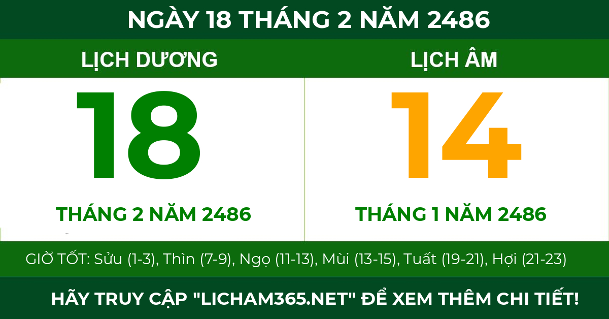 lịch âm ngày 18 tháng 2 năm 2486