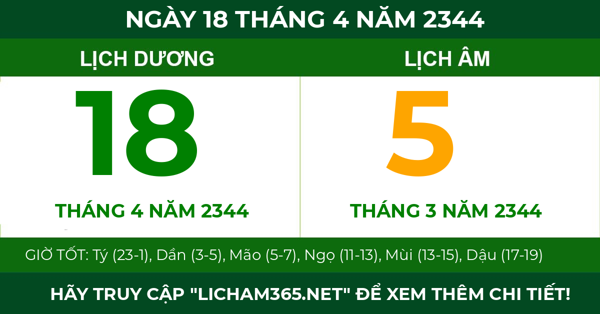 lịch âm ngày 18 tháng 4 năm 2344