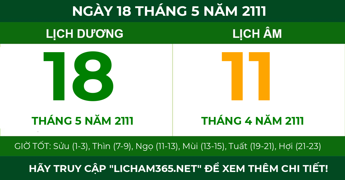 lịch âm ngày 18 tháng 5 năm 2111