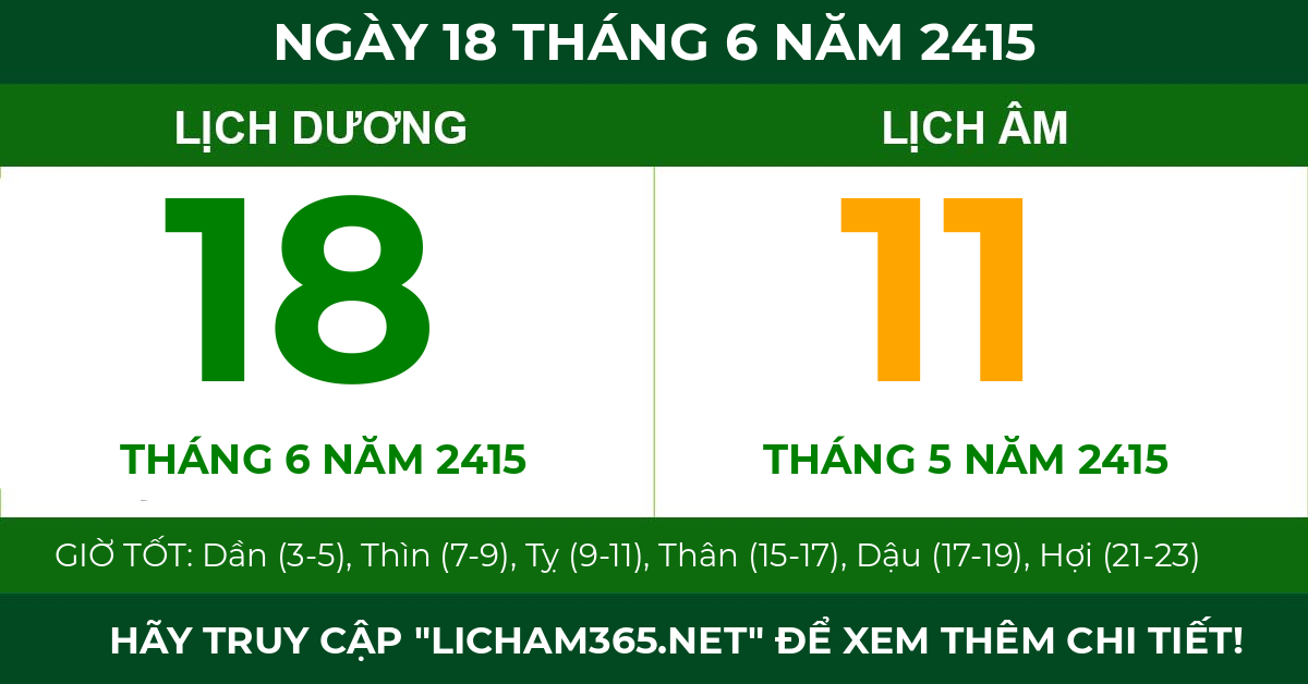 lịch âm ngày 18 tháng 6 năm 2415