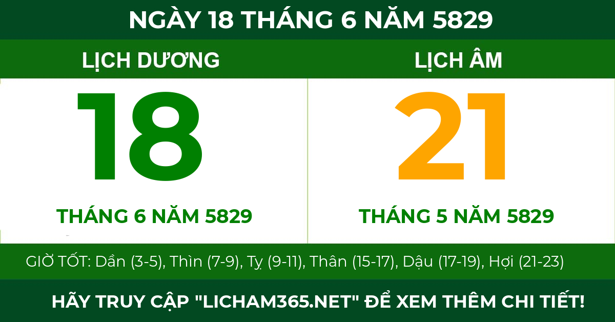 lịch âm ngày 18 tháng 6 năm 5829