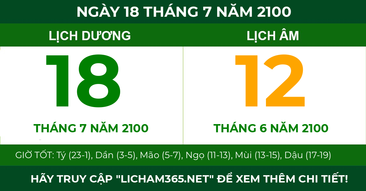 lịch âm ngày 18 tháng 7 năm 2100