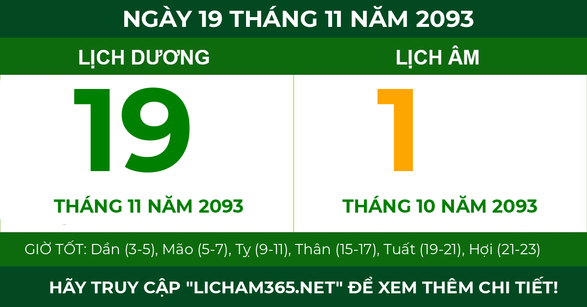 lịch âm ngày 19 tháng 11 năm 2093