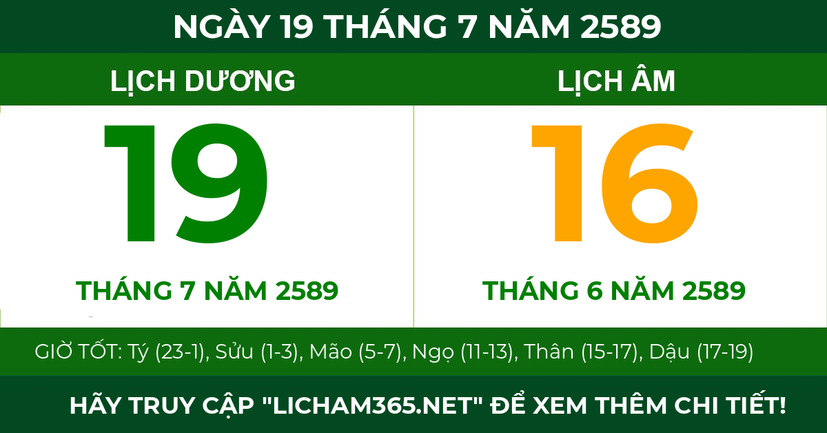lịch âm ngày 19 tháng 7 năm 2589