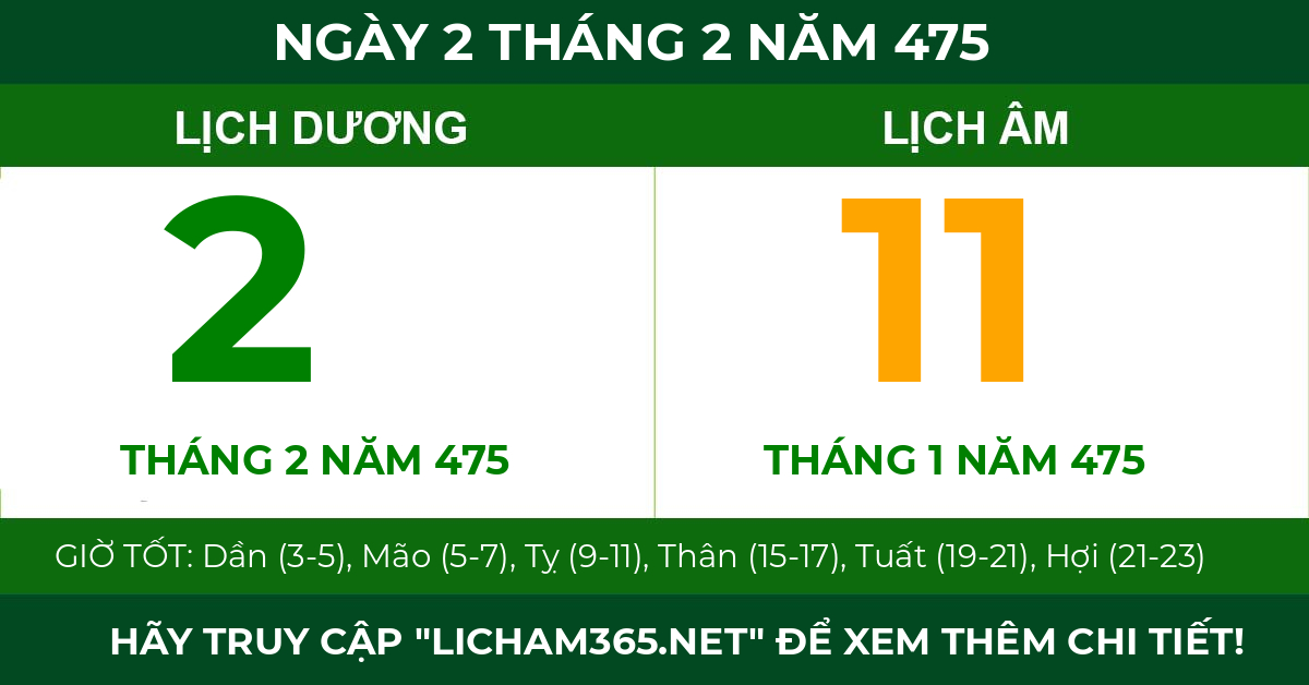 lịch âm ngày 2 tháng 2 năm 475