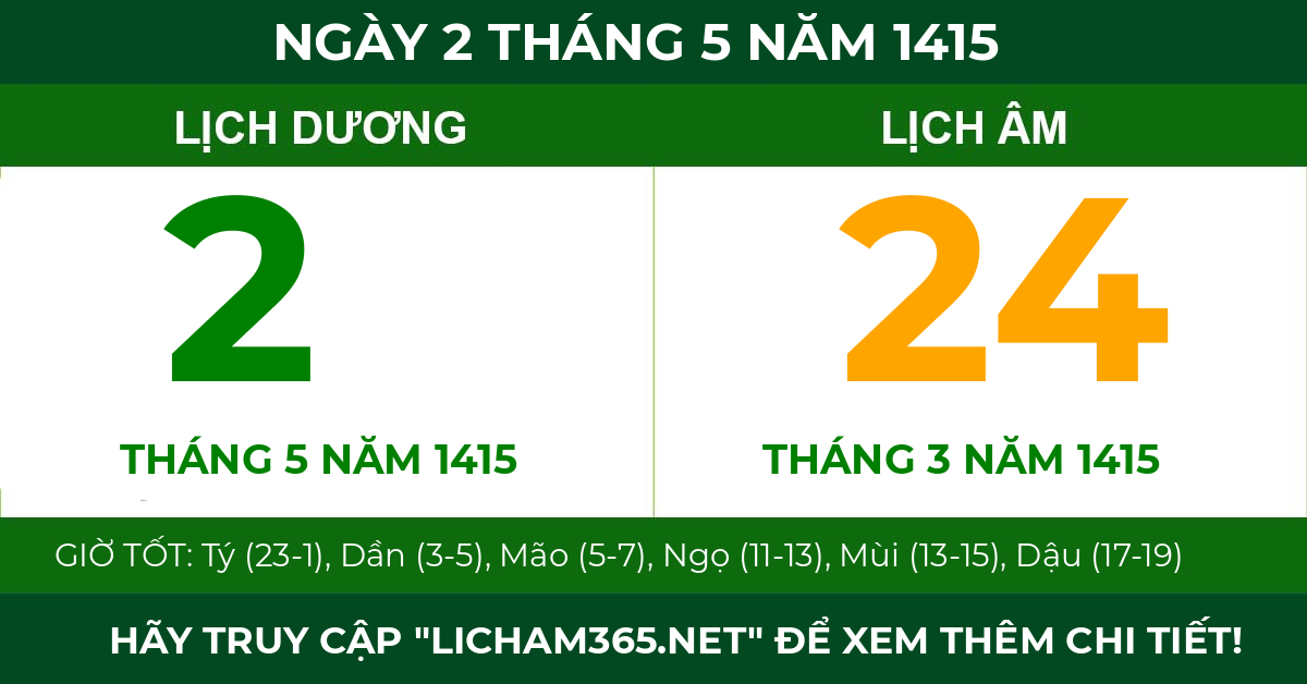 lịch âm ngày 2 tháng 5 năm 1415