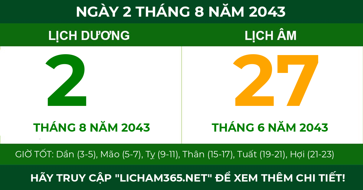 lịch âm ngày 2 tháng 8 năm 2043