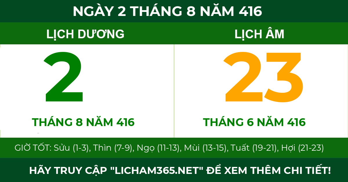 lịch âm ngày 2 tháng 8 năm 416