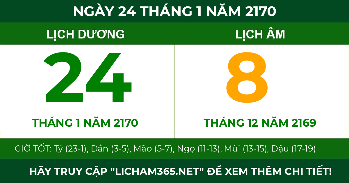 lịch âm ngày 24 tháng 1 năm 2170