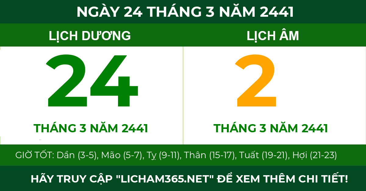 lịch âm ngày 24 tháng 3 năm 2441