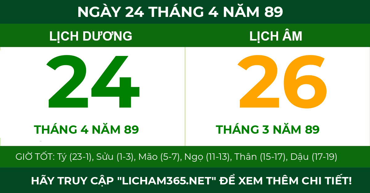 lịch âm ngày 24 tháng 4 năm 89