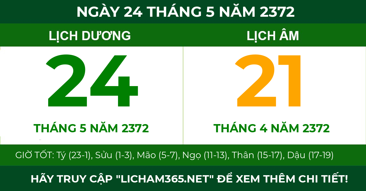 lịch âm ngày 24 tháng 5 năm 2372