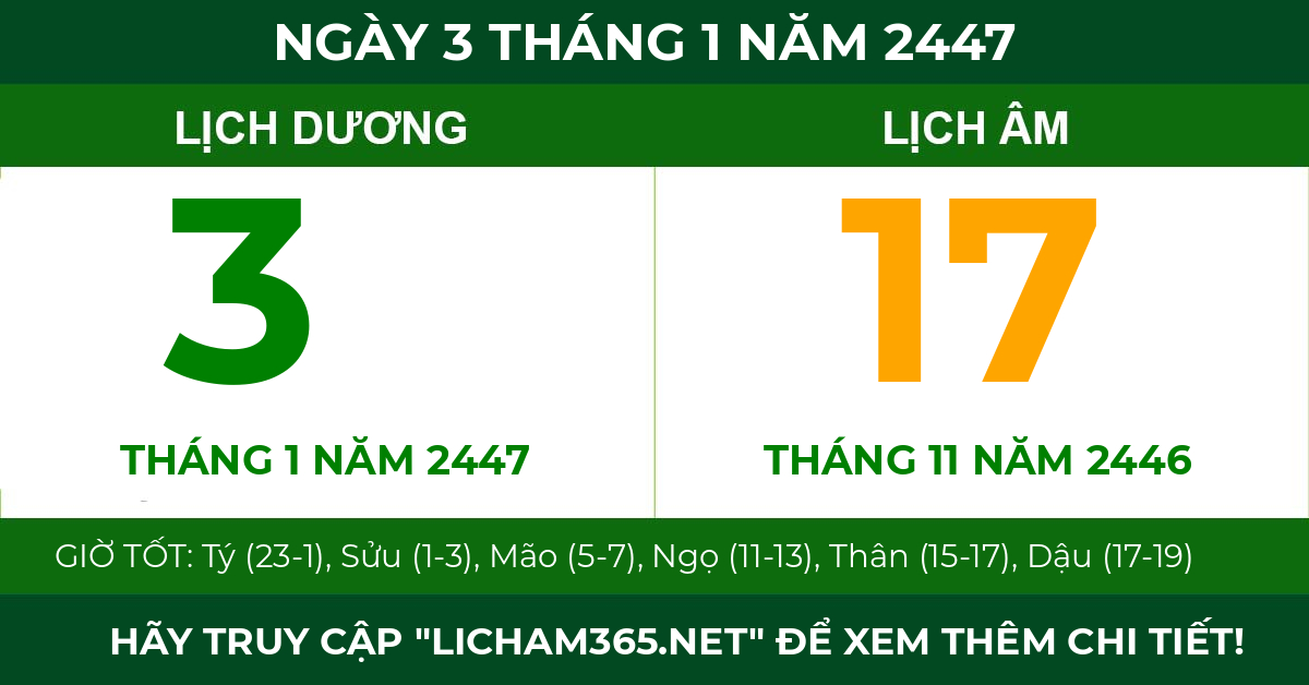 lịch âm ngày 3 tháng 1 năm 2447