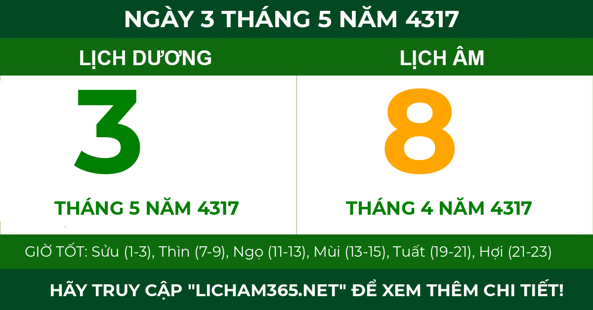 lịch âm ngày 3 tháng 5 năm 4317