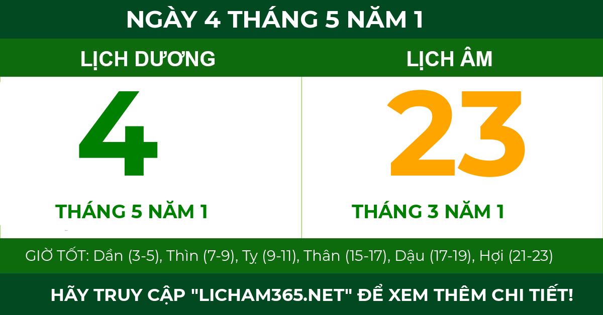 lịch âm ngày 4 tháng 5 năm 1