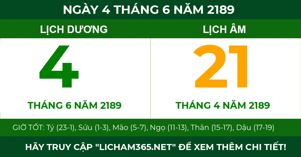 lịch âm ngày 4 tháng 6 năm 2189