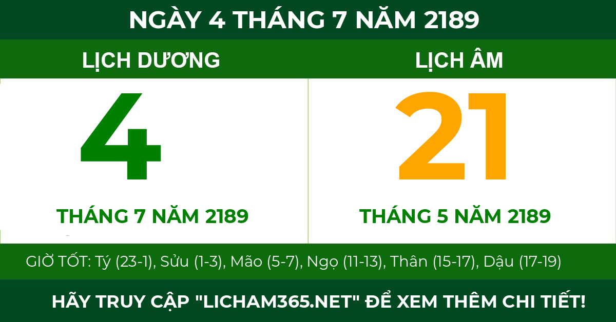 lịch âm ngày 4 tháng 7 năm 2189