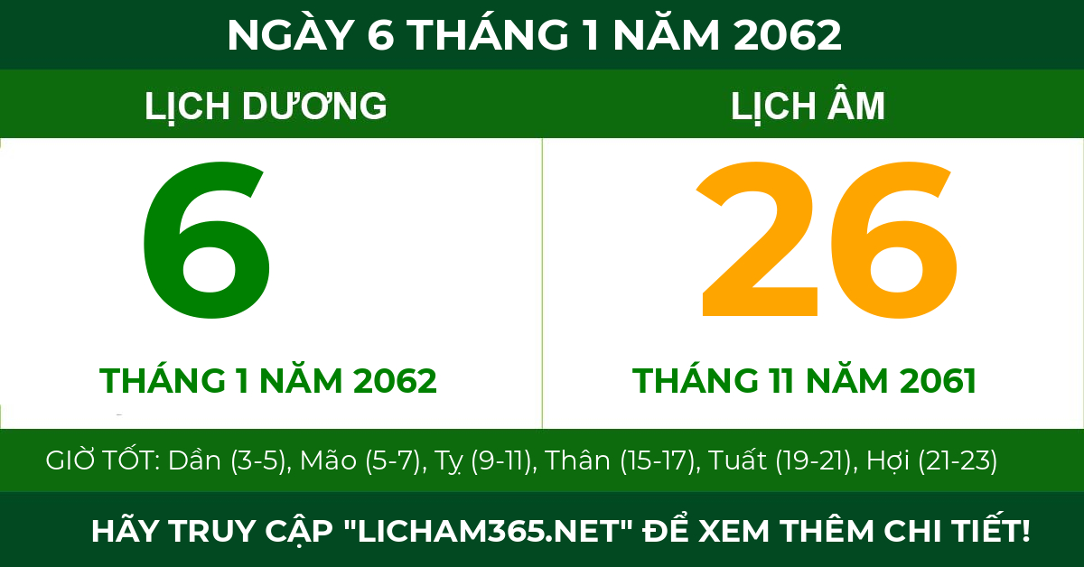lịch âm ngày 6 tháng 1 năm 2062