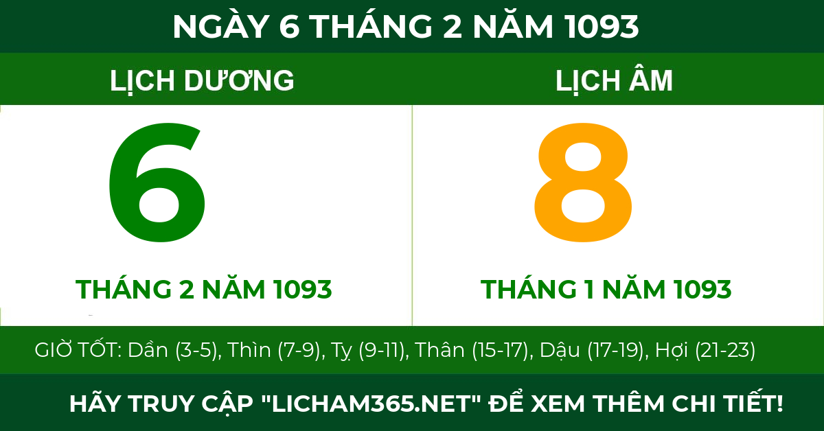 lịch âm ngày 6 tháng 2 năm 1093