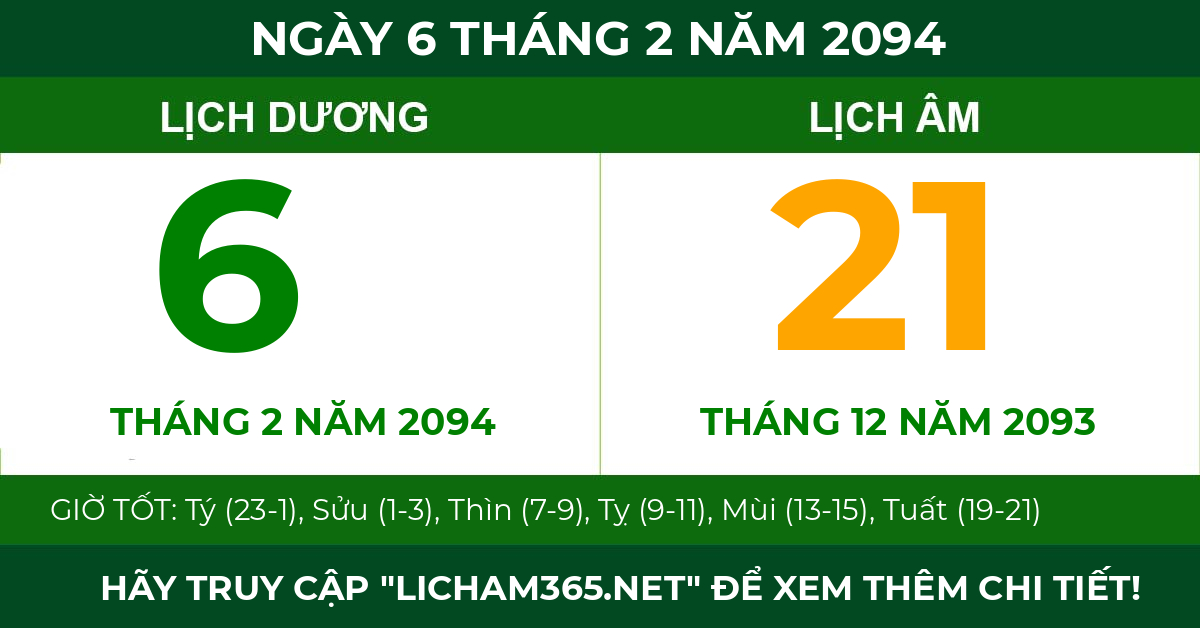 lịch âm ngày 6 tháng 2 năm 2094