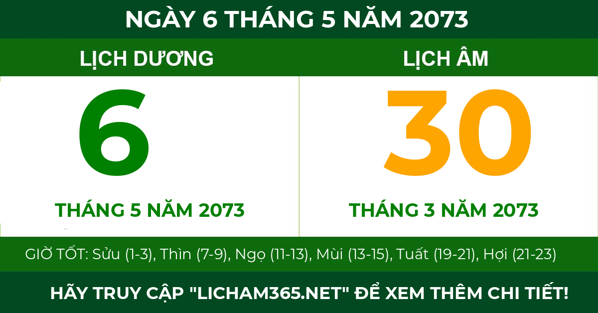 lịch âm ngày 6 tháng 5 năm 2073