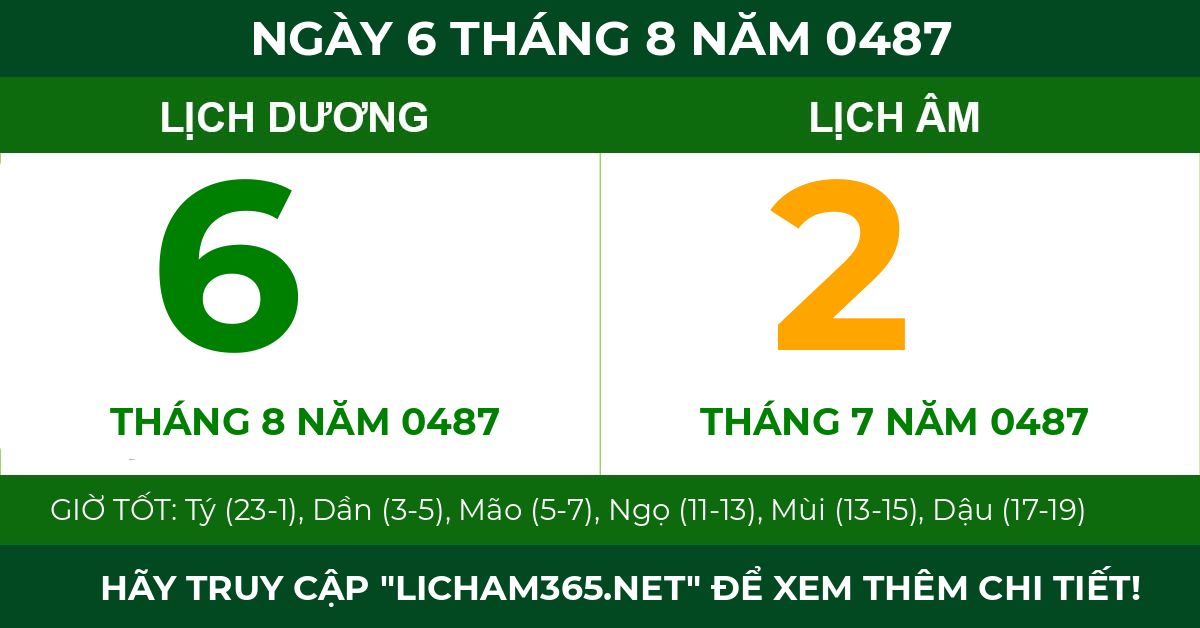 lịch âm ngày 6 tháng 8 năm 0487