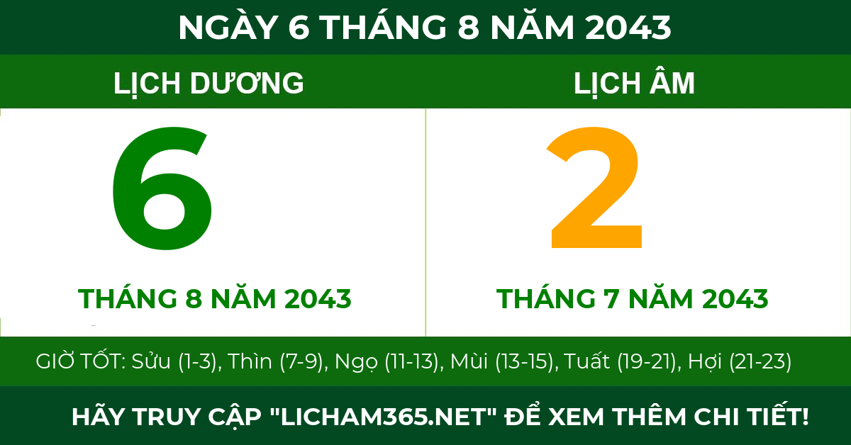 lịch âm ngày 6 tháng 8 năm 2043