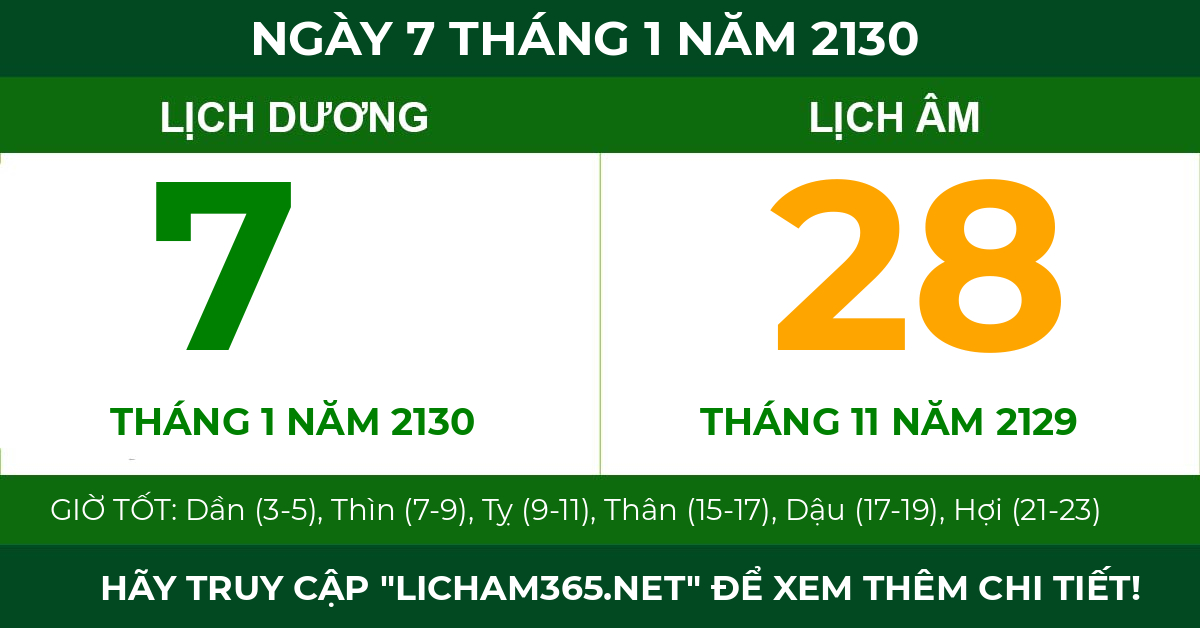 lịch âm ngày 7 tháng 1 năm 2130
