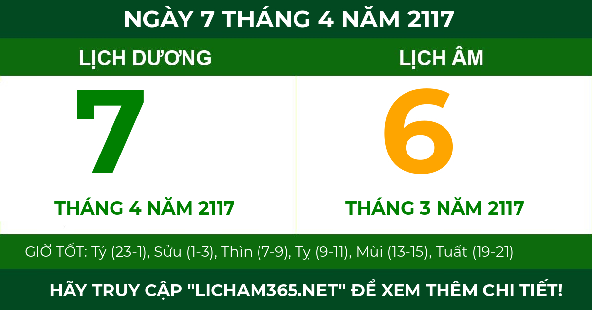 lịch âm ngày 7 tháng 4 năm 2117
