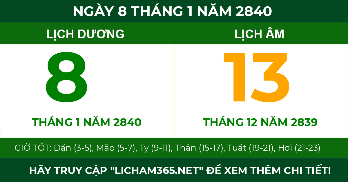 lịch âm ngày 8 tháng 1 năm 2840