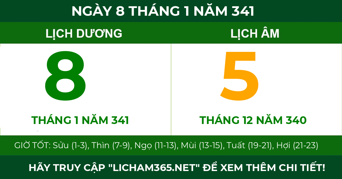 lịch âm ngày 8 tháng 1 năm 341