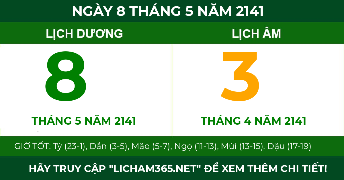 lịch âm ngày 8 tháng 5 năm 2141